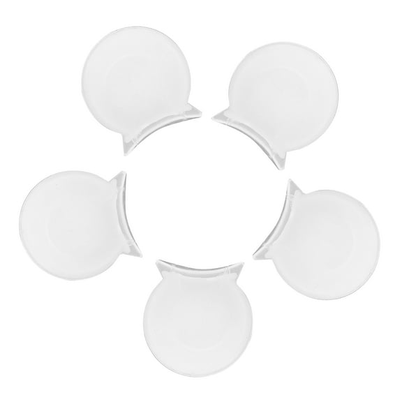 NICEXMAS 5-Pack White Rubber Thumb Covers for Finger , Simple Design Finger Guards