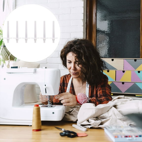 NICEXMAS 6 Pcs Sewing Machine Cone Thread Holder Vertical Spool Post