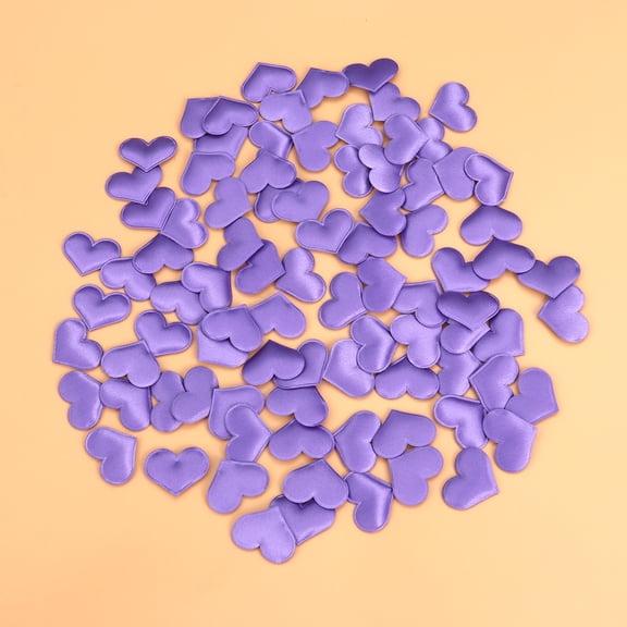 NICEXMAS Valentines Day Confetti Heart Wedding Supplies Purple 600Pcs