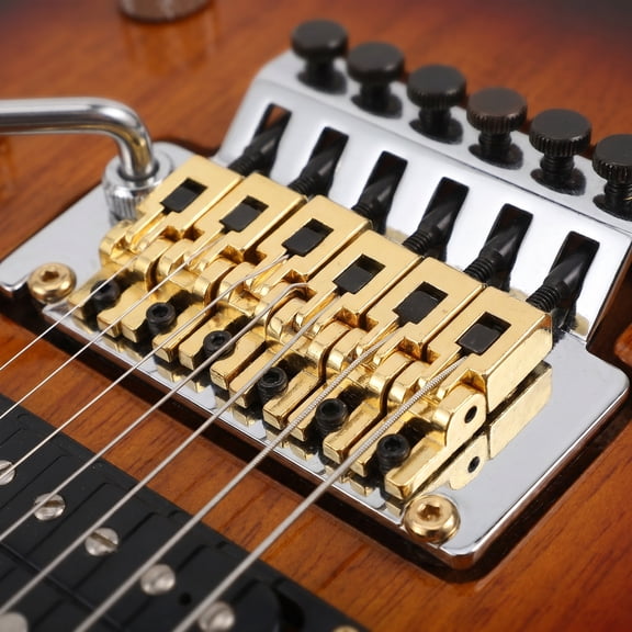 NICEXMAS 6-Piece Double Locking Tremolo Bridge for Guitar with Scratch Resistant Coating and Enhanced Sustain