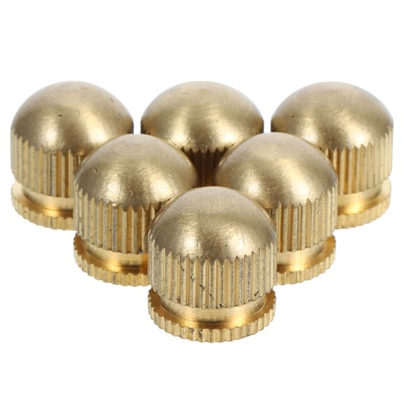 NICEXMAS 6Pcs Golden Copper Ceiling Lamp Screw Caps for M5 Light Fixture Hardware