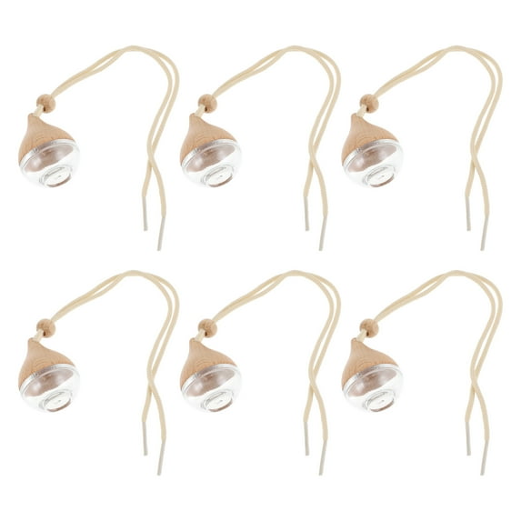 NICEXMAS Car Aromatherapy Diffuser Elegant Design Wood 6Pcs 7ml