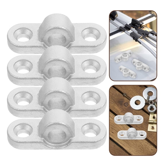 NICEXMAS Awning Stability Bracket 6Pcs 1.73X0.59X0.31In Silver Stainless Steel