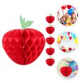 thumbnail image 1 of NICEXMAS 6-Pack Thanksgiving Party Decorations Honeycomb Paper Ornaments Red Wall Hanging Decor, 1 of 6
