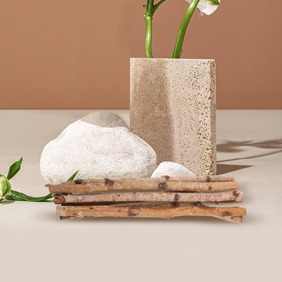 NICEXMAS 6Pcs Rustic Wood Craft Sticks for Vase Insert Party Decor and Handicraft Flower Accessories