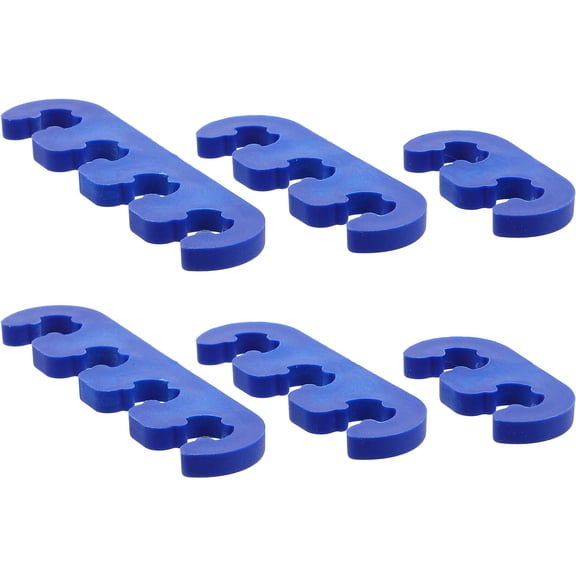 NICEXMAS 6Pcs Wire Separator for Prevent Short Circuits in Vehicle Maintenance Blue 11.8X0.75X0.18In