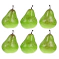 thumbnail image 1 of NICEXMAS 6pcs Pear Models Artificial Lifelike Simulation Pear Decors Household Fruit Models, 1 of 6