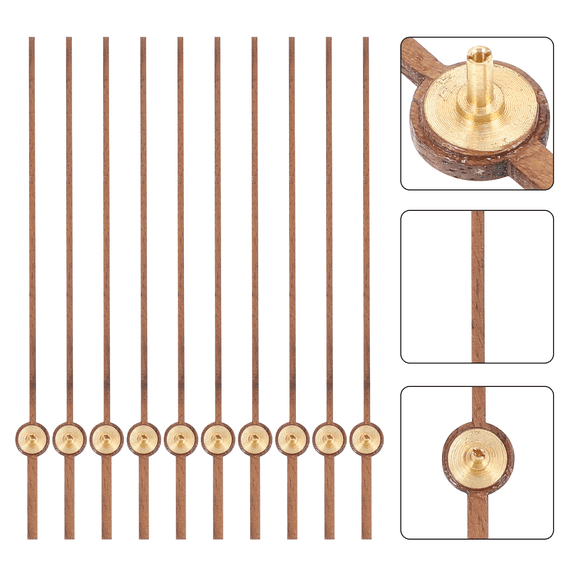 NICEXMAS 8.7X0.3in Clock Second Hands Wood for Clock Parts Replacement Friends