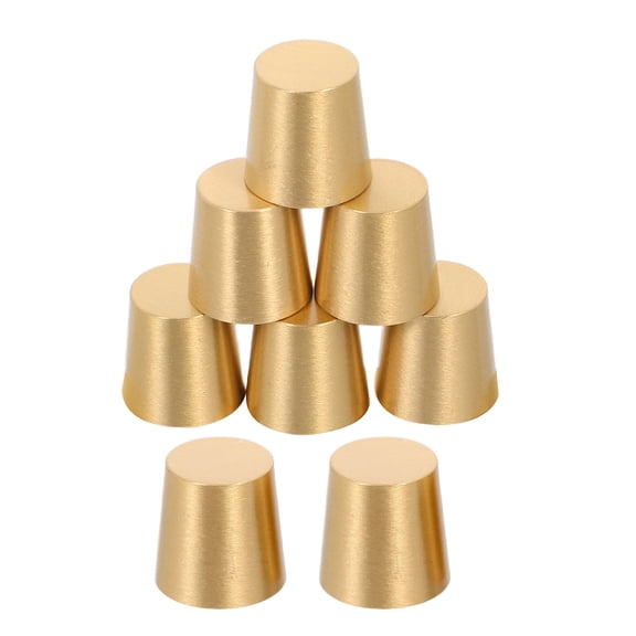 NICEXMAS Brass Cutting Board Feet Pads for Wooden Tray Risers with Stable Conical Design for Home Use