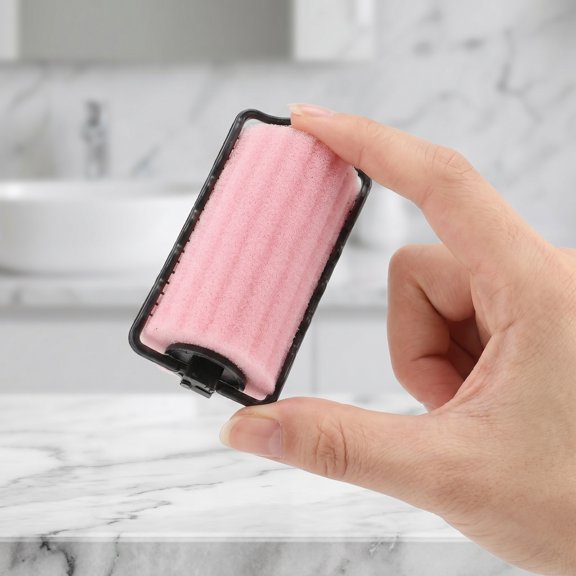NICEXMAS Nicexmas Pink Sponge Hair Curlers for Soft Comfortable Styling 8Pcs