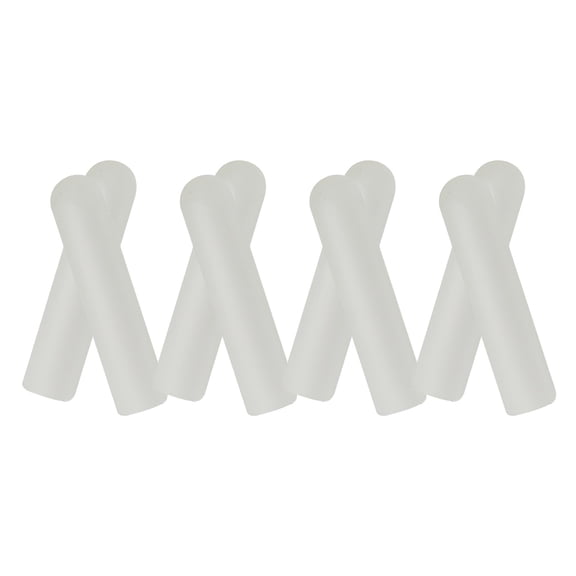 NICEXMAS 8Pcs White Shoelace Tips Durable Replacement Aglets for DIY Shoe Lace Accessories with Easy Installation