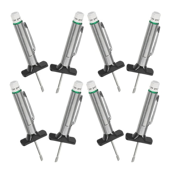 NICEXMAS tire thread depth checker depth gauge for car silver 8pcs Back to School