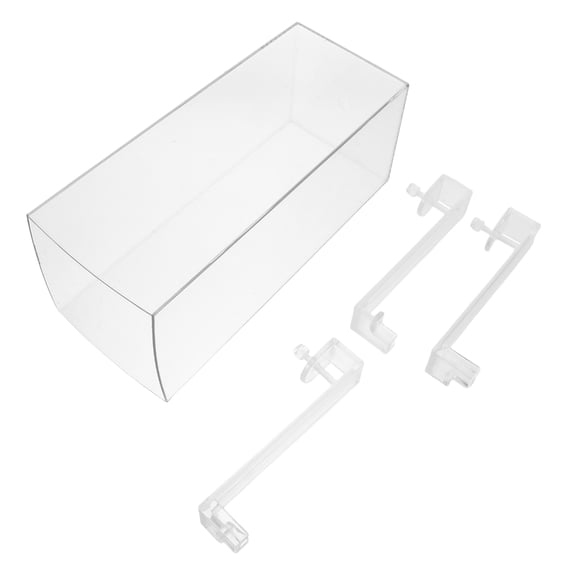 NICEXMAS Acrylic External Suspended Aquarium Tank with Negative Pressure Mounting for Desk and Window Display