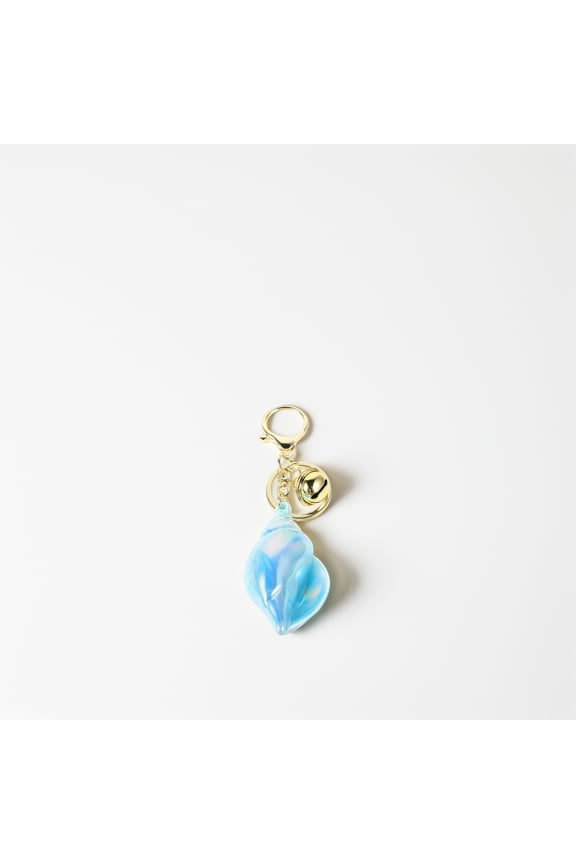 Conch Keyring Sky-Blue Acrylic 1Set Key Attachment For Bags
