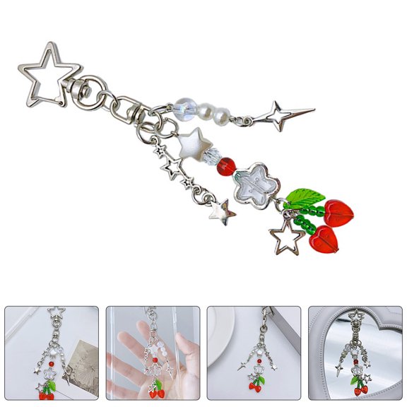 NICEXMAS Cute Keychain 1Pcs Plastic Key Ring Accessory for Girls Decoration