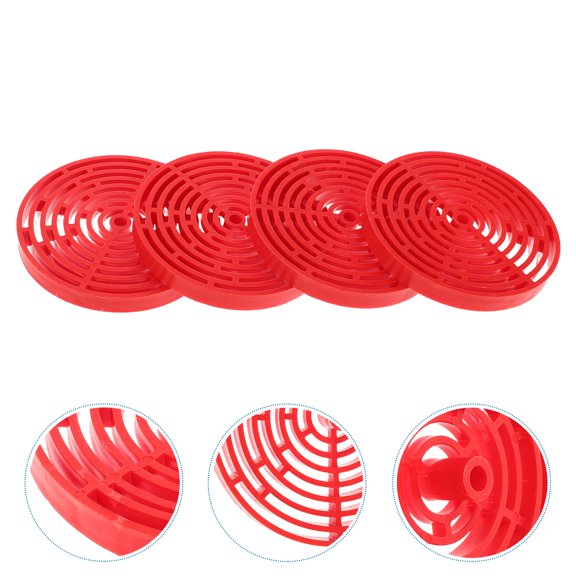 NICEXMAS Aquarium Separator Tray 4Pcs Plastic Red Light Diffuser for Fish Tank Filters