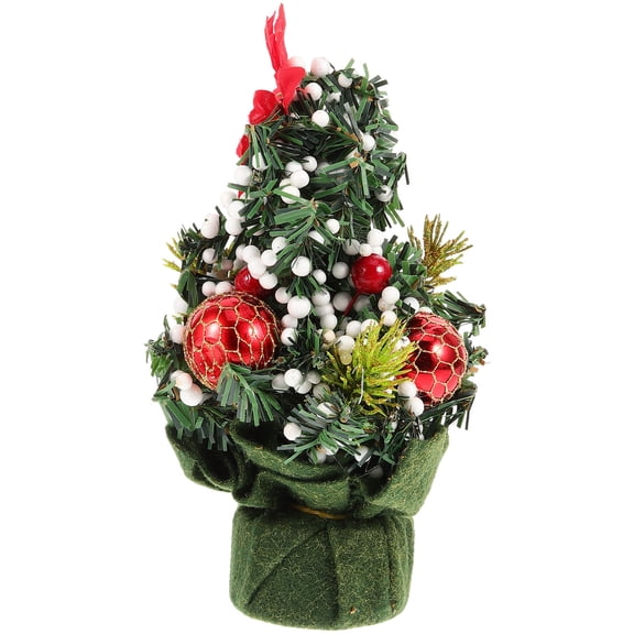 NICEXMAS Decorative Tabletop Xmas Tree Multi Cloth PVC for Festive Use