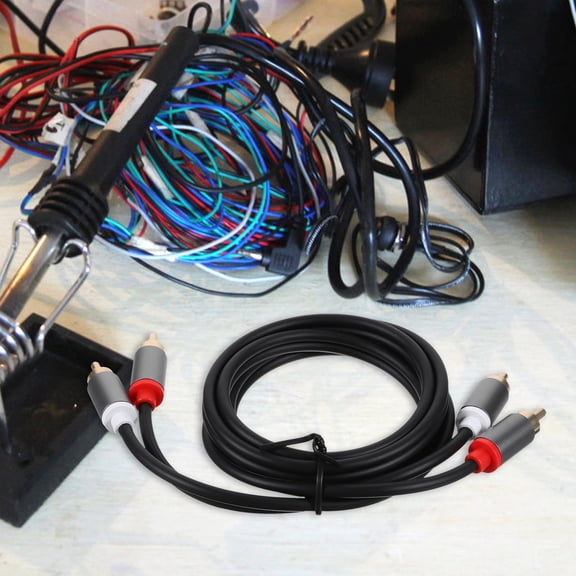 NICEXMAS Audio Cable for Theater Use, Copper Core with Stainless Steel Shell, Assorted Colors, Sound Connection