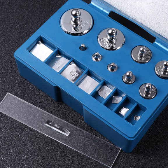 NICEXMAS Steel Balance Weight Set Sky Blue for Precise Scale Calibration and Measurement