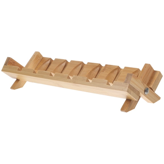 NICEXMAS Lightweight Bamboo Folding Tea Cup Rack for Compact Cup Drying and Display