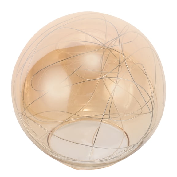 NICEXMAS Beige Glass Aluminum Pendant Lampshade Modern Simple Home Decor Accessory