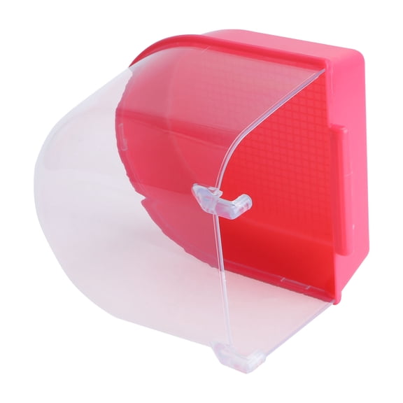 NICEXMAS Covered Bird Bath Cage for Parrot and Small Birds Red Plastic