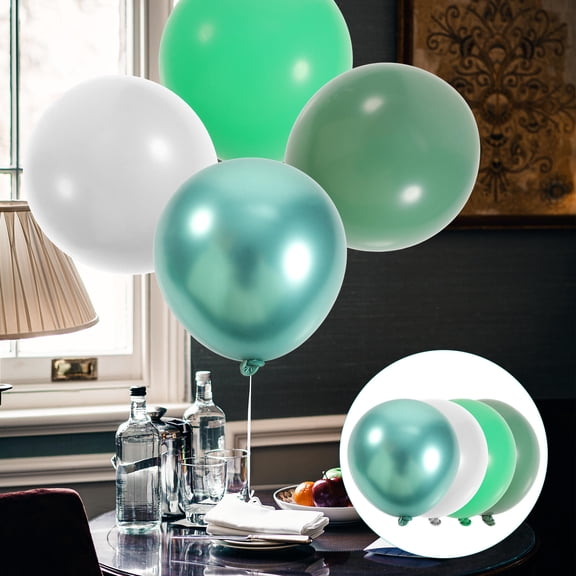 NICEXMAS Balloons Birthday Party Decoration Green 20Pcs 3.9x1.8In