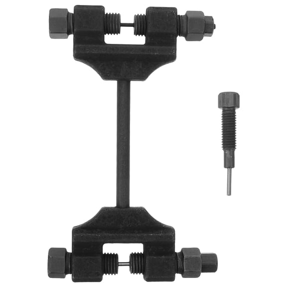NICEXMAS Black Motorcycle Chain Breaker Tool with Spare Pin for Easy Removal and Installation, and Efficient Design