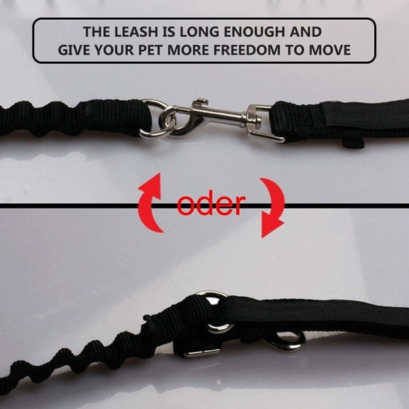 NICEXMAS Black Pet Pulling Rope with Easy Installation and Strong Stainless Steel Cable