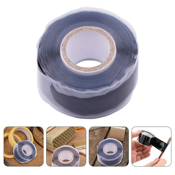 NICEXMAS Black Silicone Hose Seal Tape for Plumber Use with Self Adhesive Backing