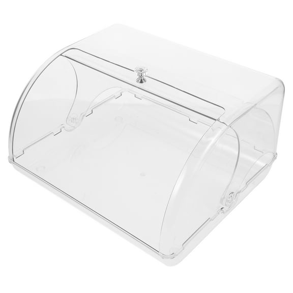 NICEXMAS Bread Dispenser Transparent Plastic Airtight Design for Home Users 1Set