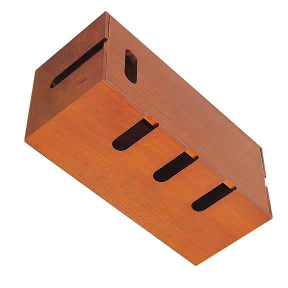 NICEXMAS Brown Large Cable Organizer Box for Router Cover and Power Strip Cord Management