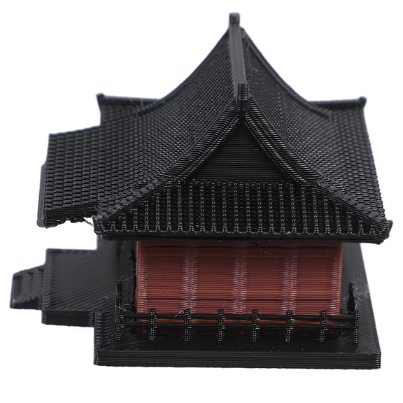 NICEXMAS Terrarium Decor Mini Pavilion Ornament Brown Plastic Home Decor for Recipients 1Pack