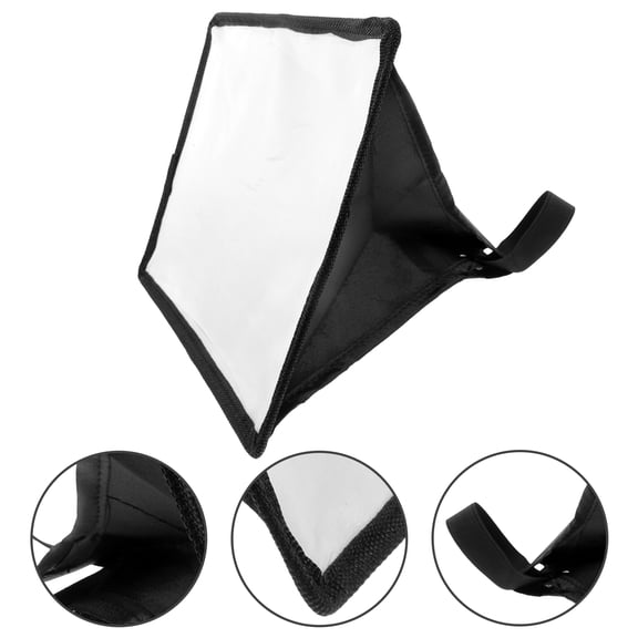 NICEXMAS Nicexmas Portable Black Camera Flash Softbox for Natural Photos