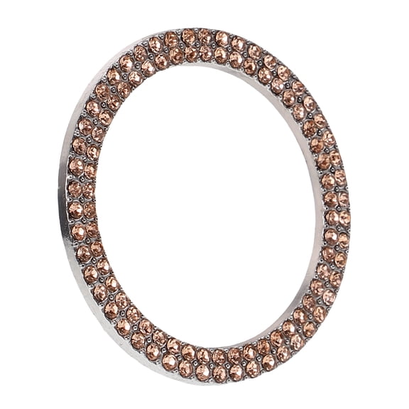 NICEXMAS Car Engine Start Button Ring in Plated Gold with Durable Rhinestone Decoration