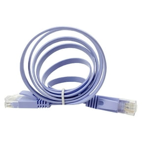 NICEXMAS Flat Ethernet Patch Cable for Home and Office Network, Short Router Cable for Fast Internet Connection