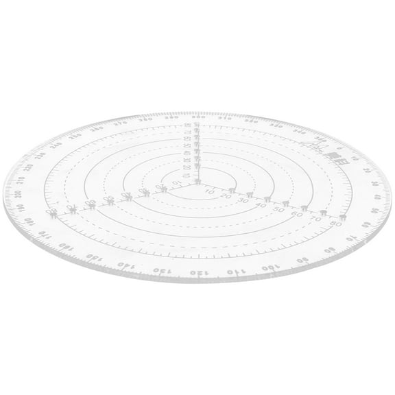 NICEXMAS Clear Plastic Circle Stencil with Center Finder for Precise and Accurate Circle Drawing and Crafting