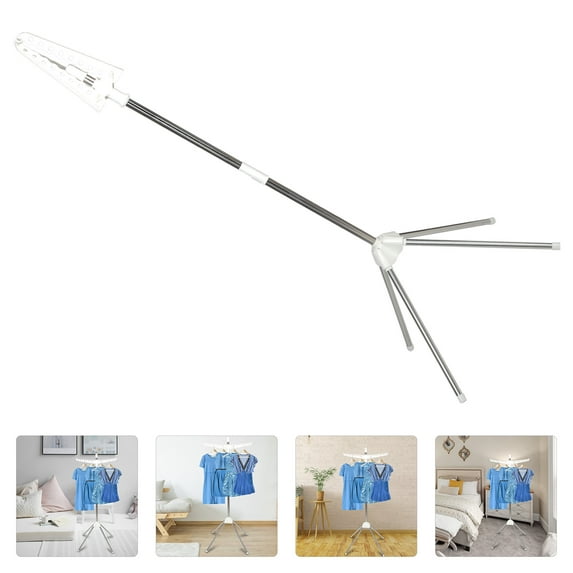 NICEXMAS Nicexmas Portable Clothes Drying Stand Assorted Color Stainless Steel for Indoor Outdoor Storage