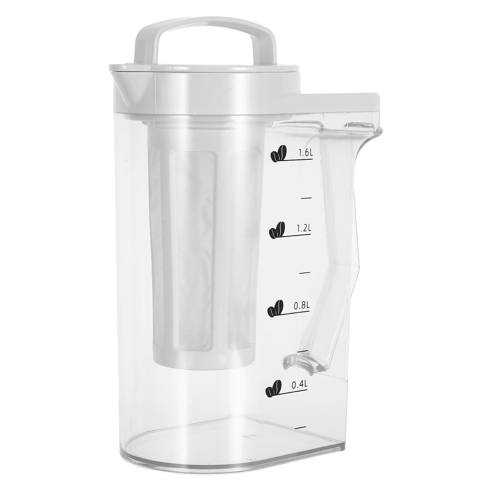 NICEXMAS Plastic Cold Brew Pitcher for Coffee and Tea with Measurement ...