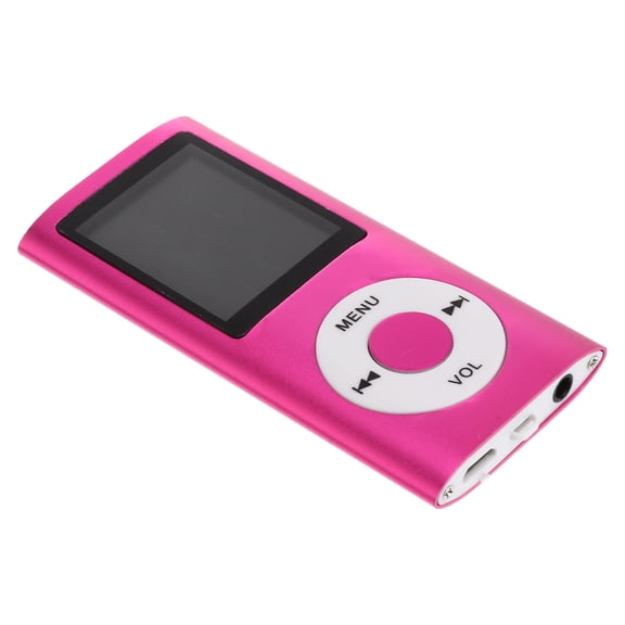 NICEXMAS Compact MP3 MP4 Player Digital Music Video Player Photo Viewer Voice Recorder with Mini USB Port 1.8 Inch Screen Pink