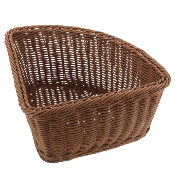 NICEXMAS Corner Triangle Storage Basket for Wardrobe and Bathroom with Open Accessible Design