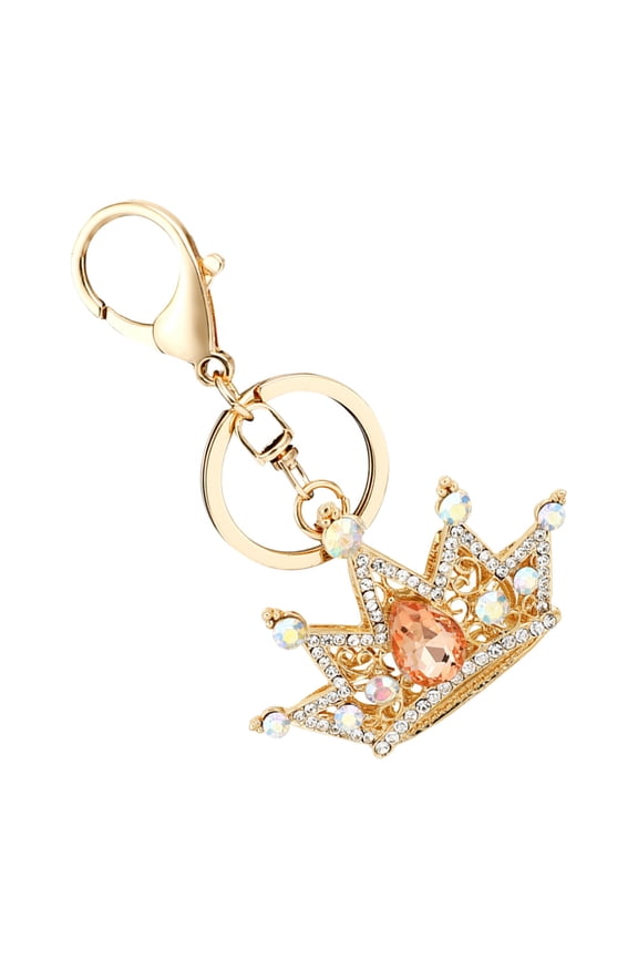 Crown Keychain Key Holder Cute Keychains for Girls 1Set Hanging Ornament Zinc Alloy