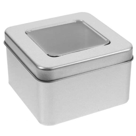 NICEXMAS Cube Square Gift Boxes with Lids Tin Wedding Favors Empty