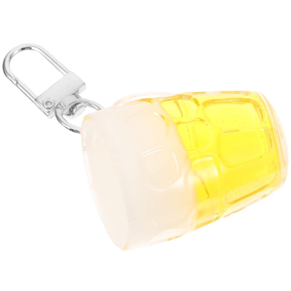 NICEXMAS Mini Beer Mug Ornament Keychain, Key Accessory, 1 Piece Charm for Keys and Bags