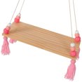 thumbnail image 1 of NICEXMAS Hanging Shelves for Wall Wall Shelves Pink Bamboo 1Pcs, 1 of 7