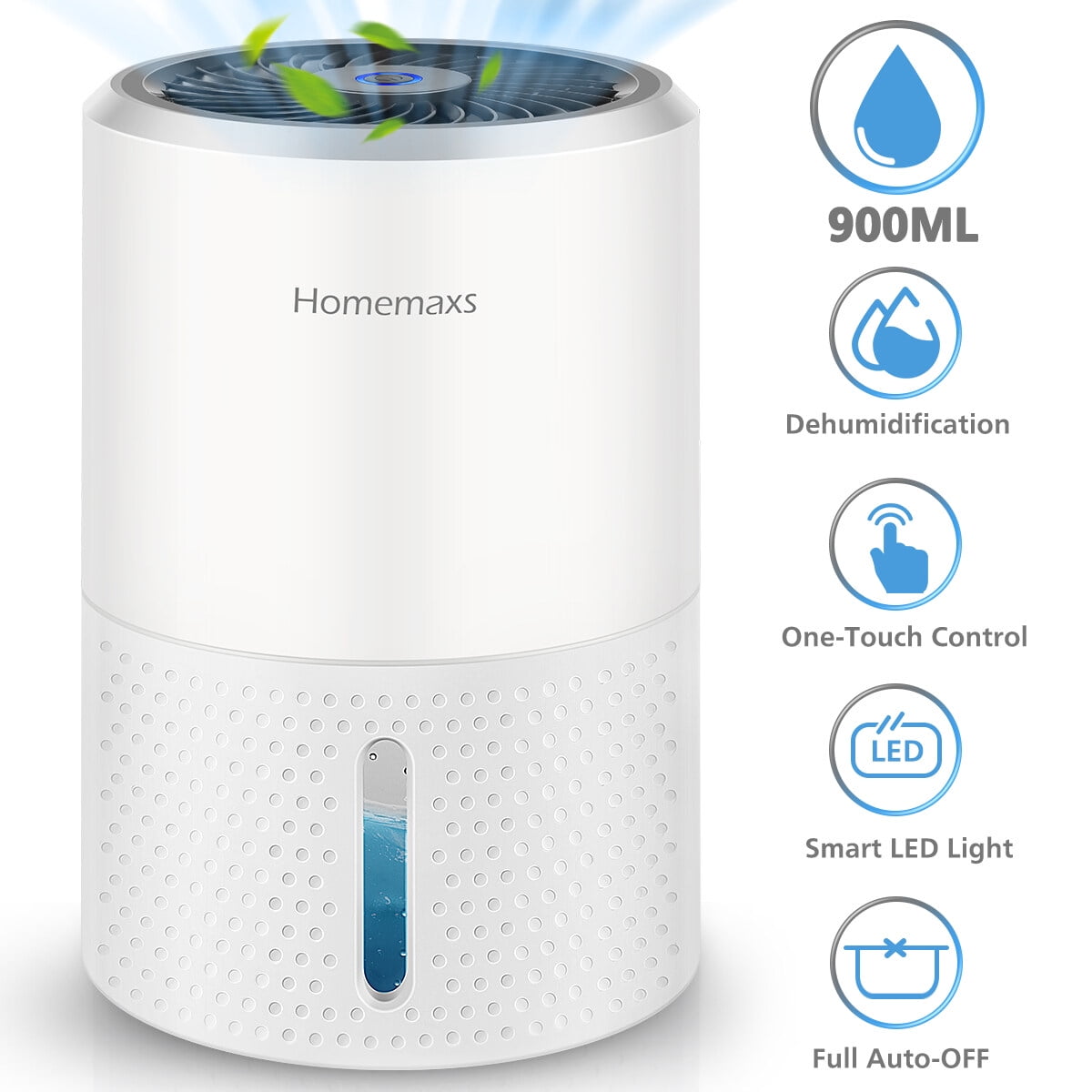 NICEXMAS Dehumidifier 900ml Home Dehumidifier Remove Humidity 300ml/Day