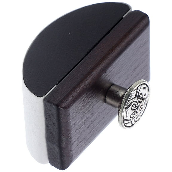 NICEXMAS Black Wood Rocker Desk Blotter Quick-Drying Office Desk Pad Protector 1 Pack for Home and Work