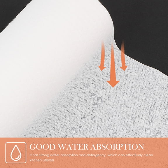 NICEXMAS Disposable White Dish Cloths for Kitchen Use with Strong Water Absorption