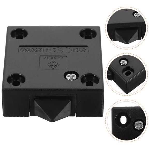 NICEXMAS Door Control Switch Wardrobe Electrical Black Closet Light for