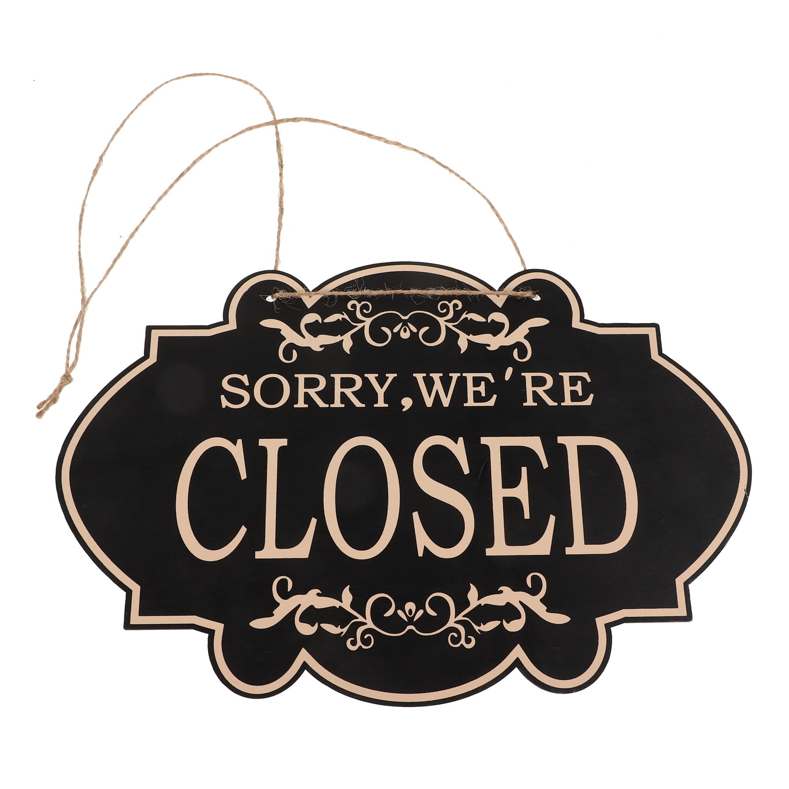 NICEXMAS Hanging Wooden Business Sign Open Closed with High Visibility ...